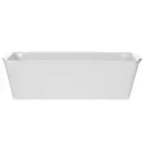 Ravier pate ceramique blanc 270x115x80mm