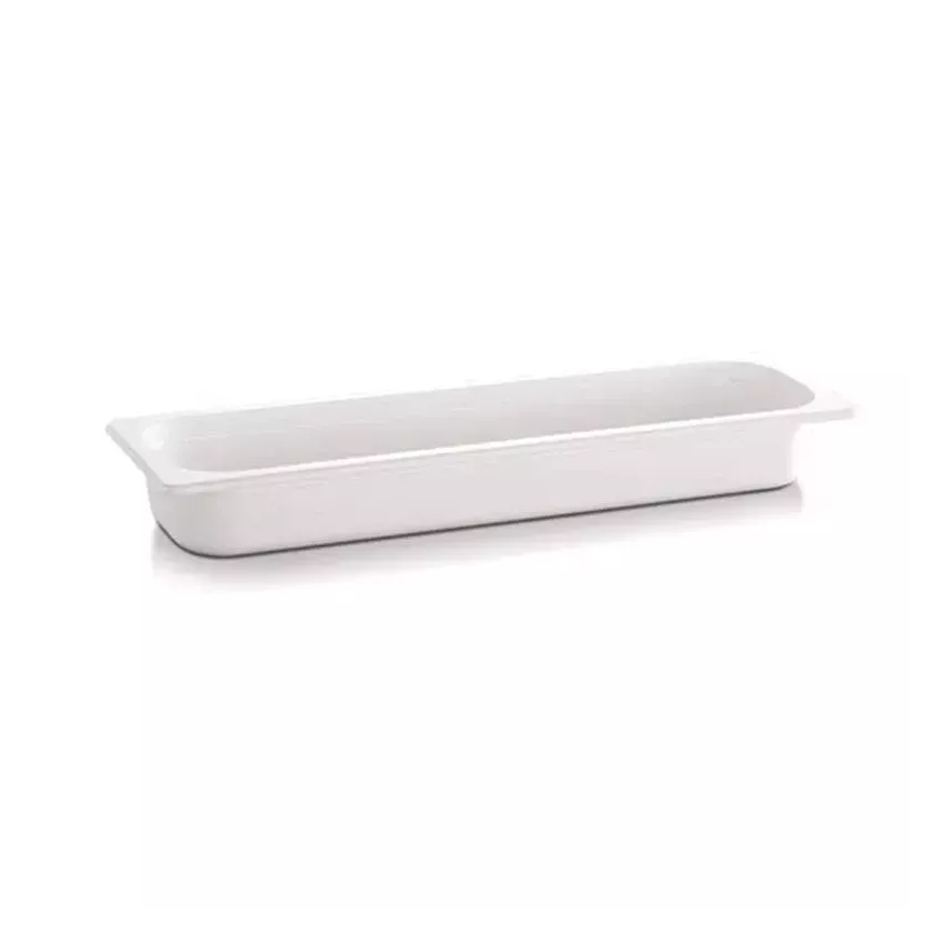 Melamine GN bac 2-4x65mm blanc 530x162x65mm