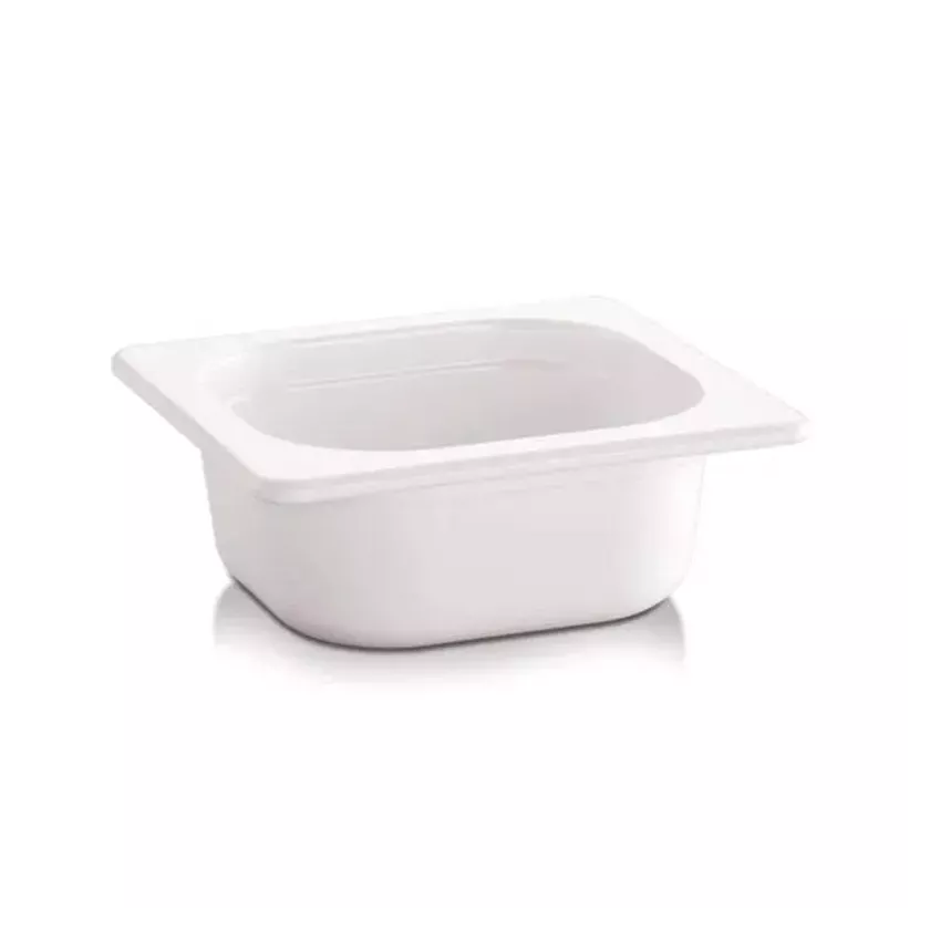Melamine GN bac 1-6x65mm blanc 176x162x65mm
