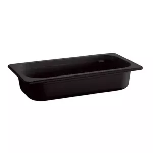 Melamine GN bac 1-3x65mm noir 325x176x65mm