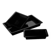 Melamine GN bac 2-3x65mm noir 353x325x65mm