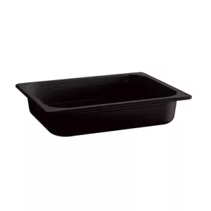 Melamine GN bac 1-2x65mm noir 325x265x65mm