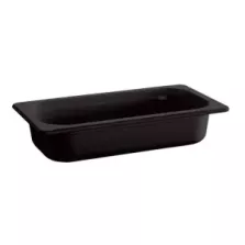 Melamine GN bac 1-4x65mm noir 265x162x65mm