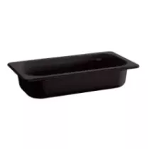 Melamine GN bac 1-4x65mm noir 265x162x65mm