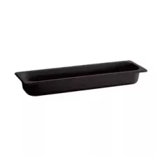 Melamine GN bac 2-4x65mm noir 530x162x65mm