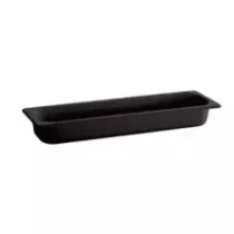 Melamine GN bac 2-4x65mm noir 530x162x65mm