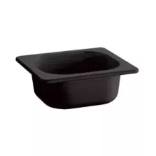 Melamine GN bac 1-6x65mm noir 176x162x65mm
