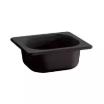 Melamine GN bac 1-6x65mm noir 176x162x65mm