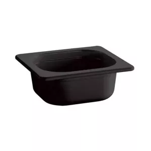 Melamine GN bac 1-6x65mm noir 176x162x65mm