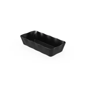 Plat melamine noir ondule 280x140x60mm