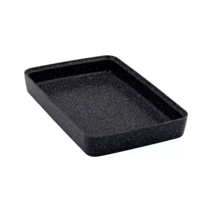 Plat melamine noir marbre 175x260x40mm