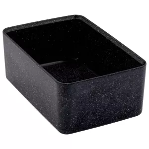 Plat melamine noir marbre 175x260x100mm