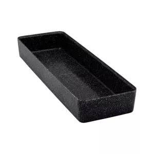 Plat melamine noir marbre 175x520x70mm