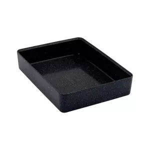 Plat melamine noir marbre 345x260x70mm