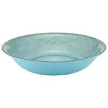 Plat rond melamine bleu rustique d350x70mm