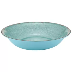 Plat rond melamine bleu rustique d350x70mm