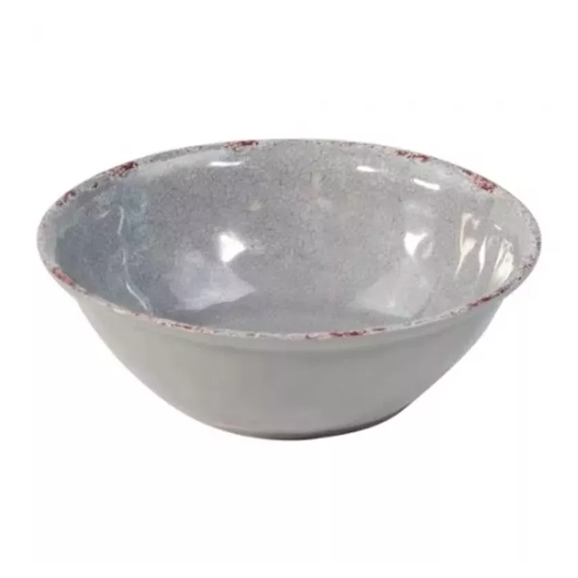 Plat rond melamine gris rustique d210x70mm