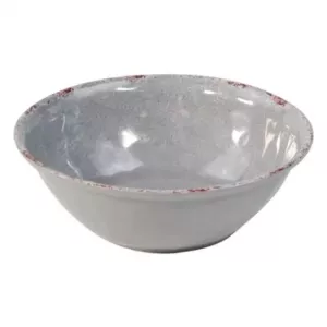 Plat rond melamine gris rustique d210x70mm
