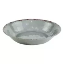 Plat rond melamine gris rustique d350x70mm