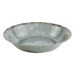 Plat rond melamine gris rustique d350x70mm