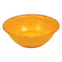 Plat rond melamine orange rustique d210x70mm