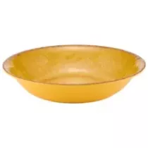 Plat rond melamine orange rustique d350x70mm