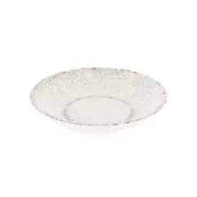 Plat rond melamine blanc rustique d350x70mm
