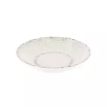 Plat rond melamine blanc rustique d350x70mm