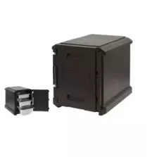 Thermobox GN1/1 ouverture frontale 630x500x610mm noir polypropylene
