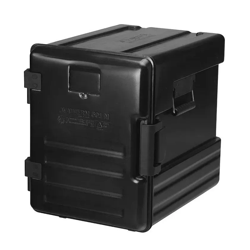 Thermobox GN1/1 ouverture frontale 625x450x575mm noir plastique