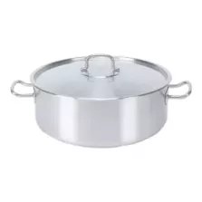 Marmite basse avec couvercle 39L d50xh20,5cm Pujadas