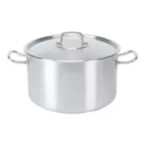 Marmite mi-haute avec couvercle 20L d35xh21,5cm Pujadas