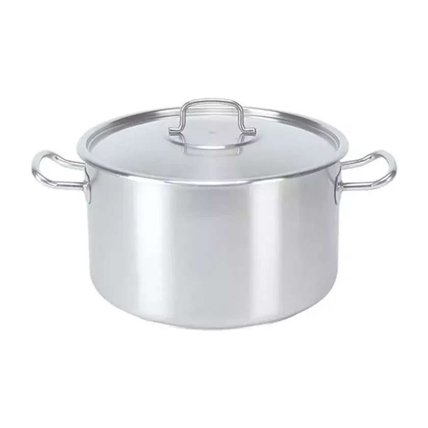 Marmite mi-haute avec couvercle 20L d35xh21,5cm Pujadas