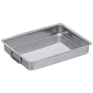 Plat a rotir 30x40x6cm inox anses mobiles