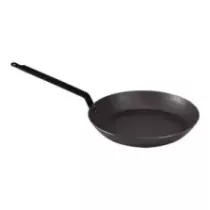 Poele lyonnaise d32cm tole d'acier extra-forte