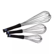 Fouet chef 25cm inox poignee anti-derapante