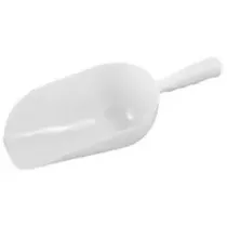 Pelle main PP blanc longueur 360mm type demi-rond