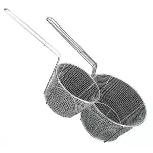 Panier a friture d34cm fil inox h20cm