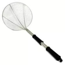 Ecumoire diametre 30cm inox industrielle poignee PVC