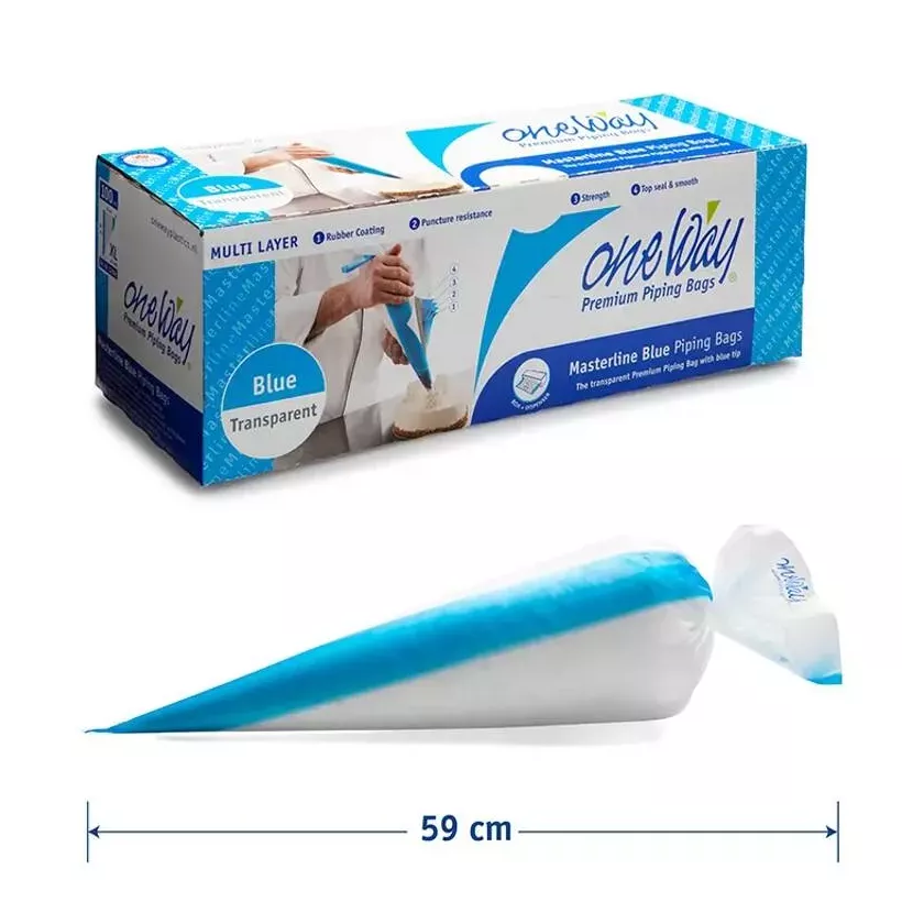 Poche a douille 59x28cm jetable 80 microns Masterline bleu