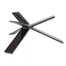 Support pour plats noir 160x160x80mm