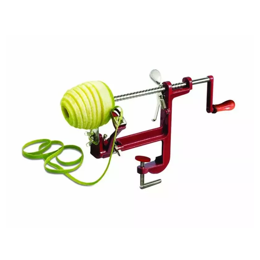 Eplucheur et trancheur de pommes modele de table avec collier de serrage