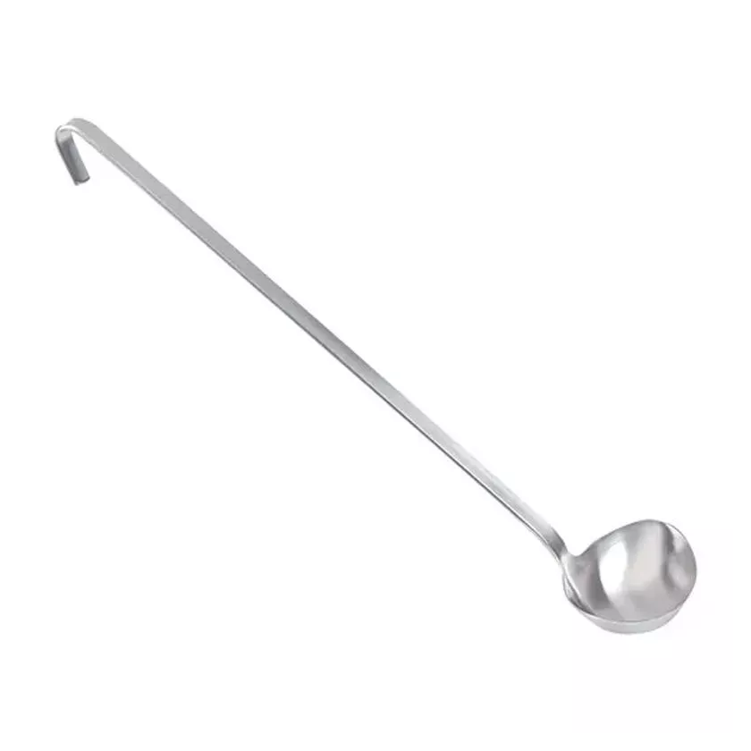 Cuiller d'arrosement inox 10x7cm L41cm