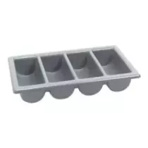 PVC bac de couverts GN1/1 gris