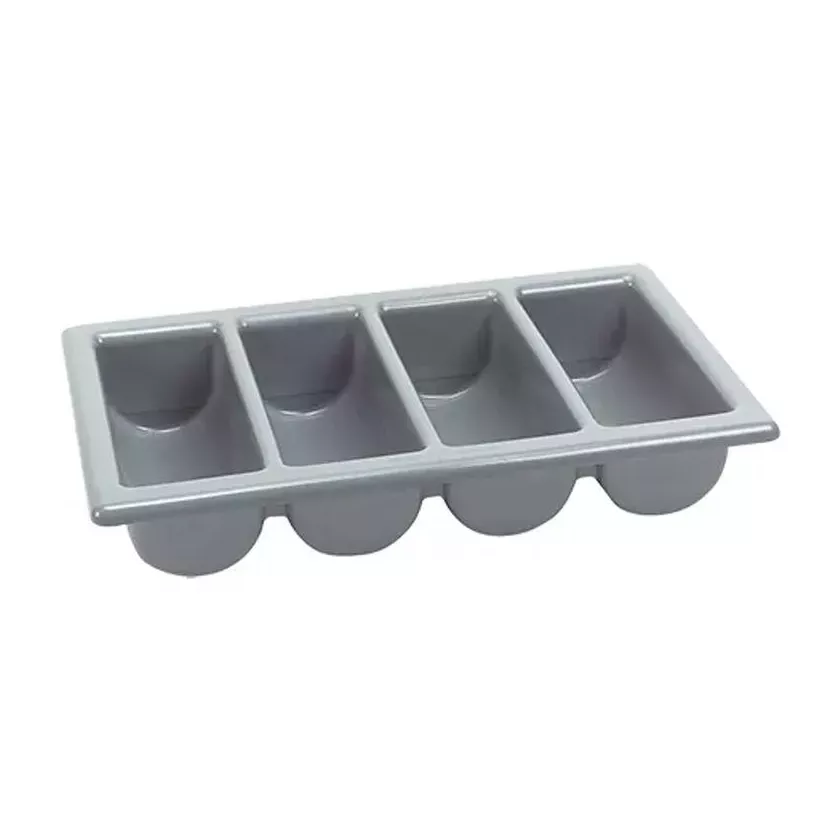 PVC bac de couverts GN1/1 gris