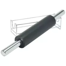 Rouleau patisserie diametre 6x25x47cm inox antiadhesif plus support