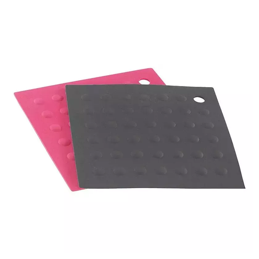 Porte-pot silicone 177x177x5mm 2 pieces