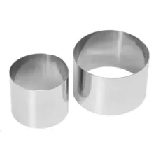 Forme a garnir ronde inox 90xh45mm