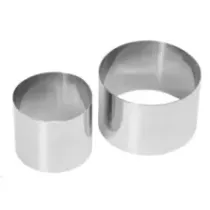 Forme a garnir ronde inox 70xh45mm