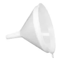 Entonnoir d18cm plastique blanc